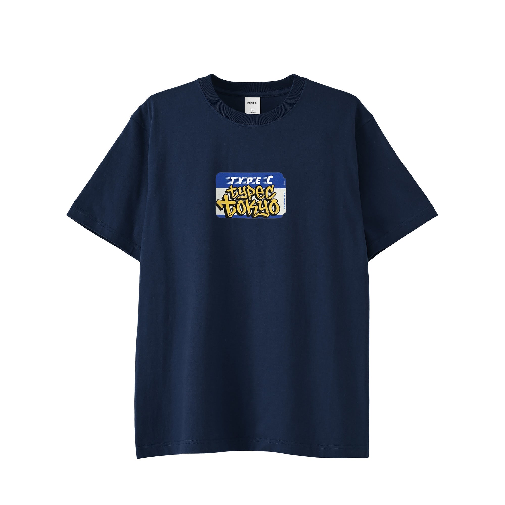 typeC / sticker tee indigo image
